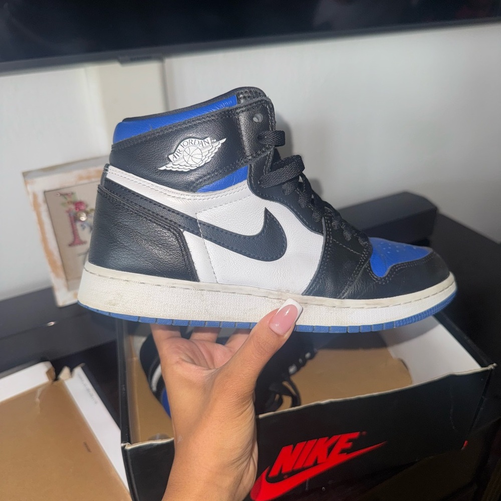Nike Air Jordan Retro High Tops - Black, White, Royal Blue